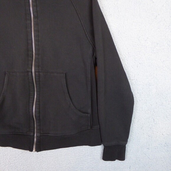 Zyia Active Hoodie Women's Large Black Hooded Sweatshirt Jacket Full Zip Long - Picture 4 of 11